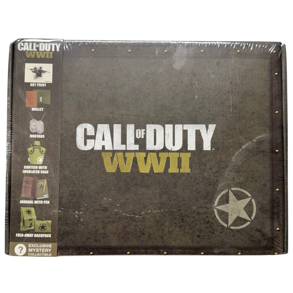 Call‎ of Duty WWII Collectors Box Journal Dog Tags Coin Activision Culturefly